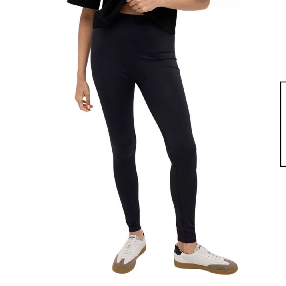 NEW Kenneth Cole Women's Seamless Leggings Midnight Black Leggings L